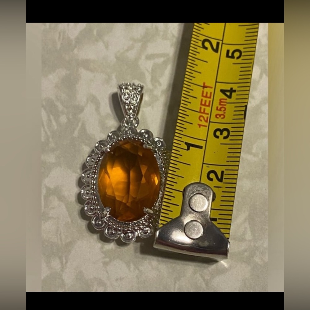 Costume Glass Pendant #6239 - Picture 2 of 4